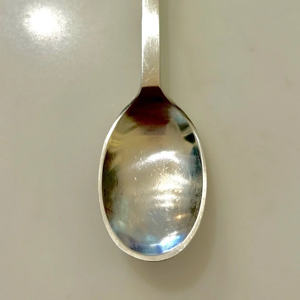 Set 2 MCM Dansk Designs LTD Ingot Vintage Stainless Steel Iced Tea Spoon 8.5”